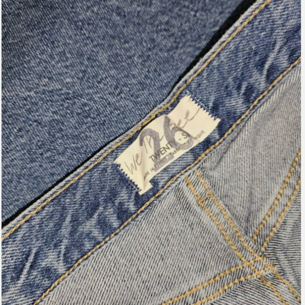 We The Free Wide Leg Flare Jeans in Light Blue Wash - Picture 9 of 10